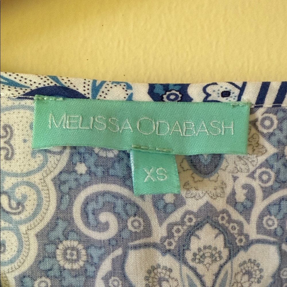 Melissa Odabash Keri Blue and White Paisley Dress - Picture 5 of 7